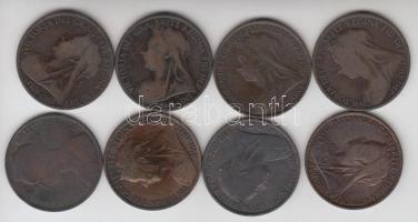 Nagy-Britannia 1893-1901. 1p &quot;Viktória&quot; 8db klf T:vegyes Great Britain 1893-1901. 1 Penny &quot;Victoria&quot; (8x) different dates C:mixed