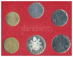 Vatikán 1979. 10L-500L 6klf értékű forgalmi sor dísztokban T:1
Vatican 1979. 10 Lire - 500 Lire coll...