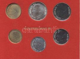 Vatikán 1981. 10L-500L 6klf értékű forgalmi sor dísztokban T:1 Vatican 1981. 10 Lire - 500 Lire collector coin set with 6 pieces of different value in original paper box C:UNC
