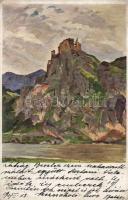 Sztrecsény castle, artist signed