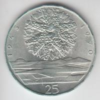 Csehszlovákia 1970. 25K Ag "Felszabadulás 25. évfordulója" T:2 Czechoslovakia 1970. 25 Korun Ag "25th Anniversary-Czechoslovakian Liberation" C:XF