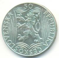 Csehszlovákia 1949. 50K Ag "Sztálin" T:2
Czechoslovakia 1949. 50 Korun Ag "Stalin&quo...