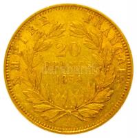 Franciaország/Második Császárság 1854A 20Fr Au "III. Napóleon" Párizs (6.44g/0.900) T:2-
F...