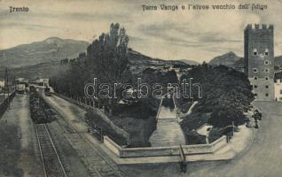 Trento Torre Vanga, Adige river, train