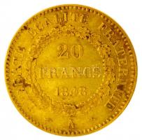 Franciaország / Második Köztársaság 1848A 20Fr Au "Álló Géniusz" (6.44g/0.900) Párizs T:2-...