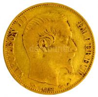 Franciaország / Második Császárság 1857A 20Fr Au "III. Napóleon" Párizs (6.37g/0.900) T:2-,3 France / Second Empire 1857A 20 Francs Au "Napoleon III" Paris (6.37g/0.900) C:VF,F