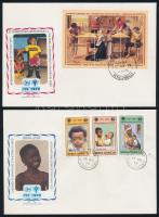 Sorok + blokkok FDC-ken Sets + blocks on FDCs