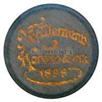 1896. 1K Ag "Millenium" jó állapotban lévő eredeti "Milleniumi Koronaérem - 1896" világos színű díszdobozban! T:1 patina