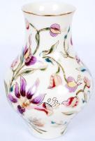 Zsolnay váza, kézzel festett, jelzett, hibátlan, m:17 cm/ Zsolnay porcelain vase