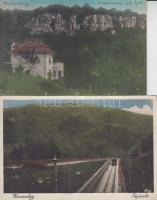 Budapest II. Hűvösvölgy -  2 db képeslap az 1920-1930-as évekből