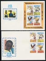 Nemzetközi gyermekév sor és blokk FDC-n International Year of Child set and block on FDC