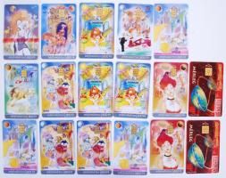 Horoszkóp 17 darabos telefonkártya sorozat duplumokkal, egy bontatlan