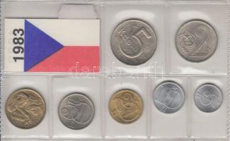 Csehszlovákia 1983. 5H-5K (7db) forgalmi sor fóliatokban T:1 Czechoslovakia 1983. 5 Haleru - 5 Korun 7 different in foil packing C:Unc
