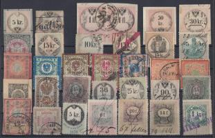 33 db okmány- és illetékbélyeg