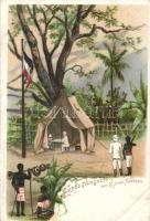 Mount Kilimanjaro expedition tent, litho