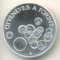1996. 2000Ft Ag "50 éves a Ft" T:BU Csak 5000db! Tanúsítvánnyal!