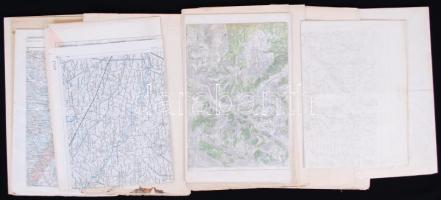 1914-1918 15db katonai térkép az I. világháborúból /  Military maps from WW I