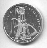Németország 1997. 10M Ag "100 éves a dízelmotor" T:PP Germany 1997. 10 Mark Ag "Diesel Engine Centennial" C:PP
