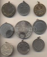 9db különféle, sport és díjérem T:vegyes