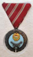 1957. "Szolgálati Érdemérem" szalaggal eredeti dísztokban T:2 + ~1970. "Kiváló Dolgoz...