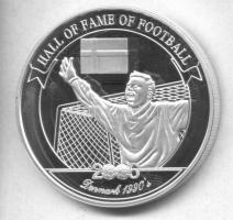 Uganda 2006. 2000Sh Ag &quot;A labdarúgás halhatatlanjainak csarnoka - Dánia 1990-es évek / Peter Schmeichel&quot; T:PP Tanúsítvánnyal Uganda 2006. 2000 Shilling Ag &quot;Hall of Fame of football - Denmark 1990s / Peter Schmeichel&quot; C:PP With certificate