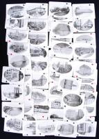 cca 1910 A. C. Bosselman Co. New York látképeken römikártya. Hiánytalan, jó állapotú pakli, aranyozo...