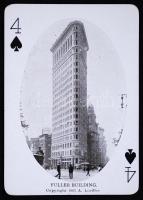 cca 1910 A. C. Bosselman Co. New York látképeken römikártya. Hiánytalan, jó állapotú pakli, aranyozo...