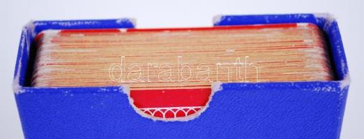 cca 1910 A. C. Bosselman Co. New York látképeken römikártya. Hiánytalan, jó állapotú pakli, aranyozo...