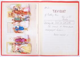 cca 1930 2 db dísztávirat