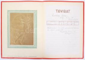 cca 1930 2 db dísztávirat