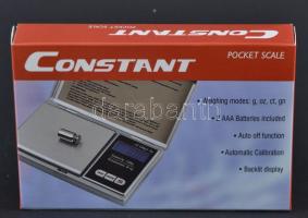 Constant ékszermérleg eredeti dobozában, leírással / 
Constant pocket scale with description in orig...