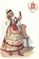 Bohemia folklore, coat of arms, s: Karpellus (small tear)