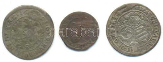 Ausztria 1693-1703. 3Kr Ag (2x) + 1Kr "I. Lipót" T:2-,3
Austria 1693-1703. 3 Kreuzer Ag (2...