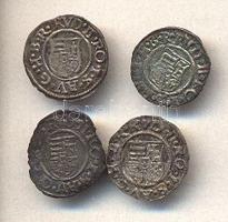 1596-1600. Denár Ag (4xklf) "Rudolf" T:vegyes