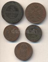 Ausztria/magyar verdejel 1800E 1Kr + 3Kr + 1812E 1Kr + 3Kr + 1816E 1Kr T:2-,3