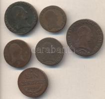 Ausztria/magyar verdejel 1800C 1Kr + 1800G 1Kr + 3Kr + 1812G 1Kr + 3Kr + 1816G 1Kr T:2-,3,3-