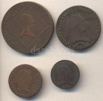 Ausztria/magyar verdejel 1807S 30Kr + 1812S 1/2Kr + 1Kr + 3Kr T:2-,3