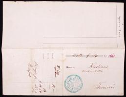 1853 Pesther bürgerliche Schiffmeister Compagnie hajóraklevél