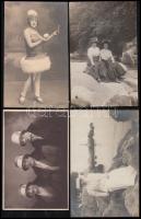 21 db régi fotólap hölgyekről / 21 photo postcards about ladies