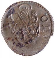 1701KB Obulus "I. Lipót" (0.25g) T:2,2- ph. RR! Hungary 1701KB Obol "Leopold" (0.25g) C:aXF edge error RR! Huszár: 1518., Unger II.: 1123