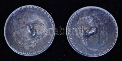 cca 1770 "Imp. Hun. Boh. Reg. M. Theresia. D. G. R.", 2db ón gomb, feltehetően a Testőrség...