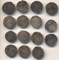 1579-1893. Denár Ag (15db) "Rudolf" mind klf évszámmal T:2,2-,3
Huszár 1059; Unger II.: 81...