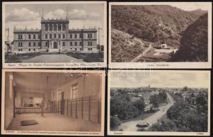 49 db régi, magyar városképes lap