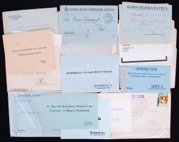 cca 1910-1940 41 darab különböző állami intézmények által nyomtatott és reklámos céges boríték