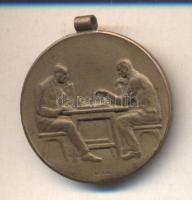 1928. "Szakmaközi Cs.V.1928 - II." sakk díjérem mellszalag nélkül T:2-