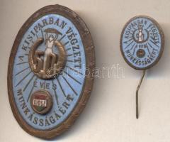 DN. "A Kisiparban végzett munkásságáért - 50 éves KIOSZ" zománcozott jelvény és kitűző T:2-