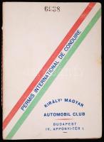 1934 Királyi Magyar Automobil Club: Nemzetközi vezetői engedély / International driving licence