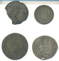 4db különféle Ag krajcár T:3,4
4 different Ag Kreuzers C:F,G