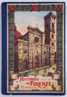 Cca 1910 Ricordo die Firenze 32 képet tartalmazó füzet / Cca 1910 Firenze booklet with 32 photos