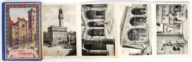 Cca 1910 Ricordo die Firenze 32 képet tartalmazó füzet /
Cca 1910 Firenze booklet with 32 photos